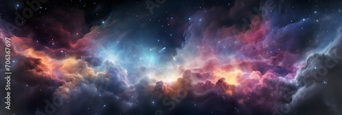 Nebulous galaxy background © Tremens Productions