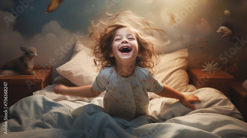 kid in bed
