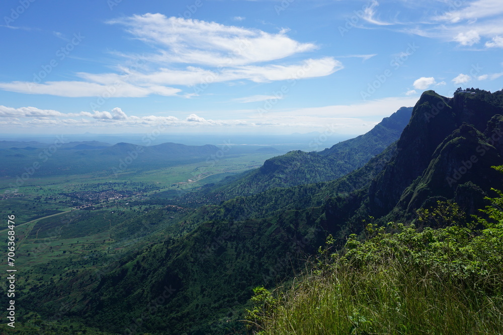 Obraz premium Amazing view from Usambara Mountains, northern Tanzania