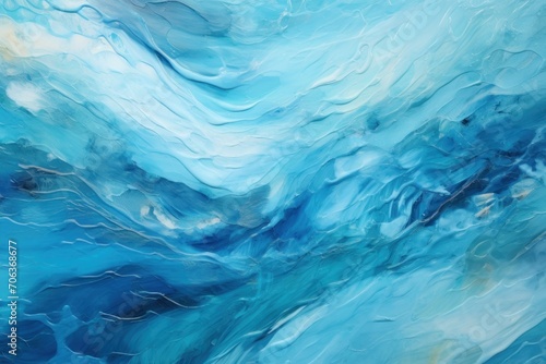 Abstract water ocean wave, blue, aqua, teal texture