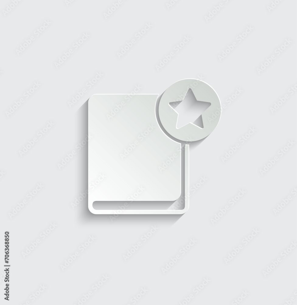 favorite book icon vector best book