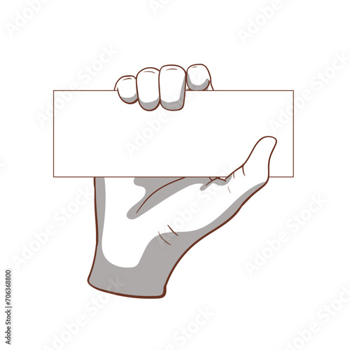 Hands gestures vector cartoon illustration 