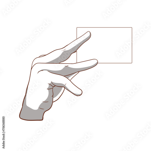 Hands gestures vector cartoon illustration 