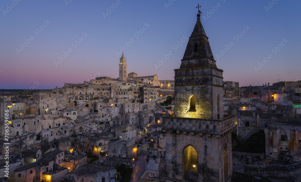 Amazing View Of Matera at sunset - Italy