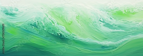 Abstract water ocean wave, green, lime, emerald texture