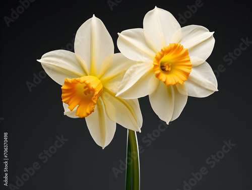 Narcissus flower in studio background  single Narcissus flower  Beautiful flower images