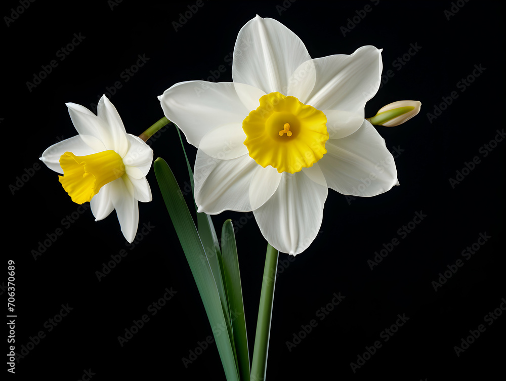 Narcissus flower in studio background, single Narcissus flower, Beautiful flower images Narcissus flower in studio background, single Narcissus flower, Beautiful flower images