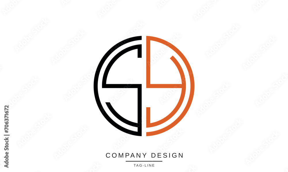SY, YS, Abstract Letters Logo Monogram SY, YS, Abstract Letters Logo Monogram