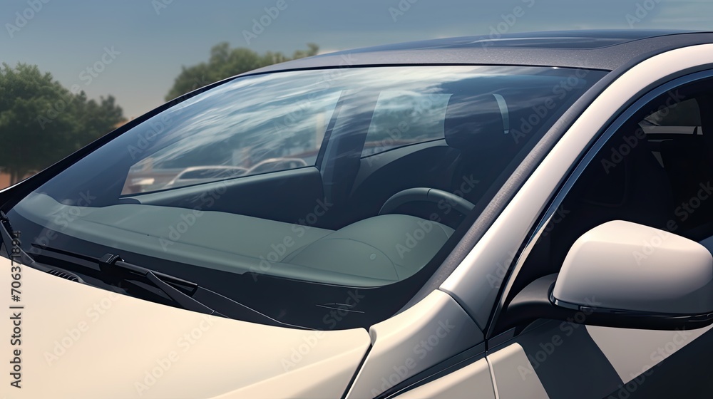 view of a car windshield view of a car windshield