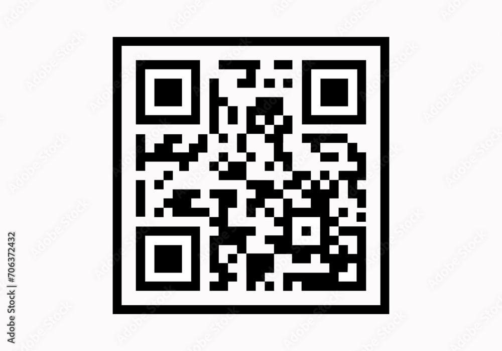 Sample qr code icon - Vector Sample qr code icon - Vector
