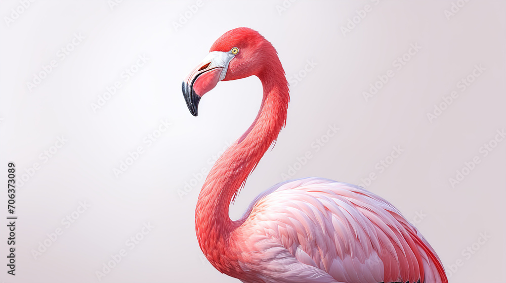Fototapeta premium close up of a flamingo