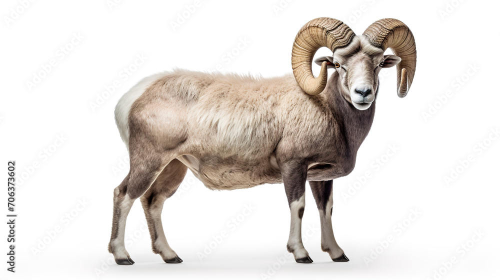 Fototapeta premium mountain goat isolated