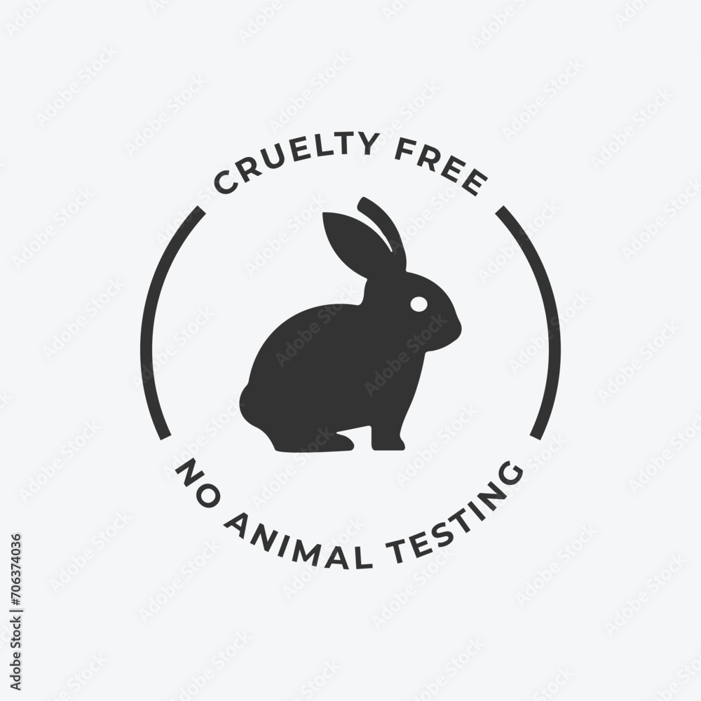Fototapeta premium Cruelty free icon. Eco friendly, natural, cruelty free and gentle on skin icon. cruelty free symbol sign icon for graphic, web, ui ux, mobile design