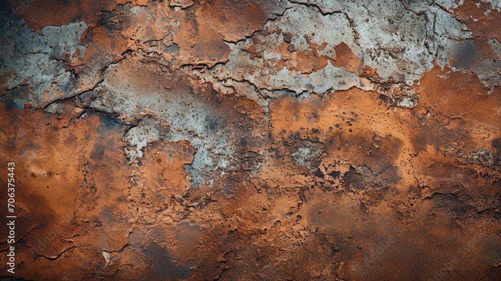 A Captivating Close-Up of Weathered Rusted Iron