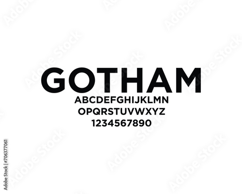 Gotham Font, Font, Letters,