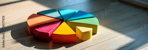 pie chart divided into slices to represent different aspects of innovation within a business concept, such as product, process, and service innovation. Generative ai