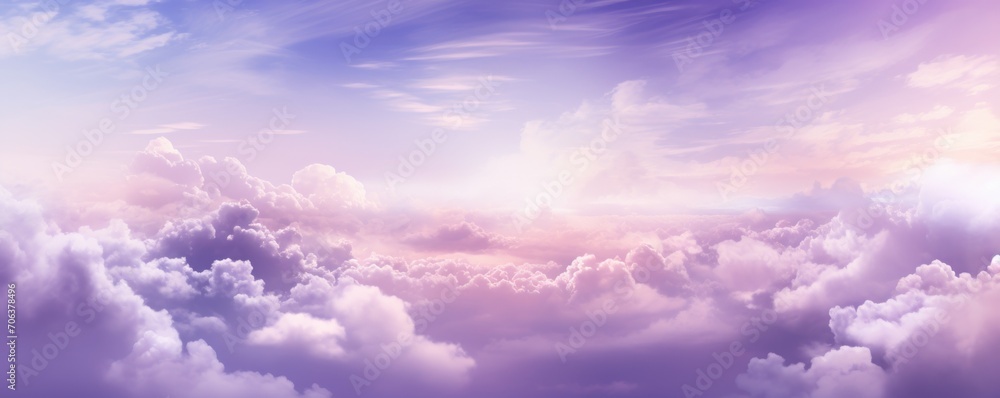 Amethyst sky with white cloud background