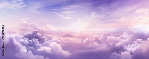 Amethyst sky with white cloud background © GalleryGlider
