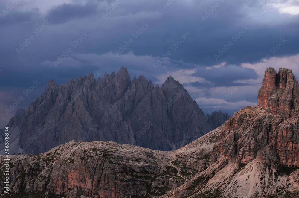 Breathtaking View of Dolomites mountain range - Italy