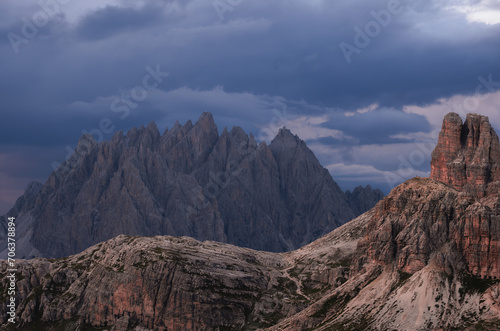 Breathtaking View of Dolomites mountain range - Italy