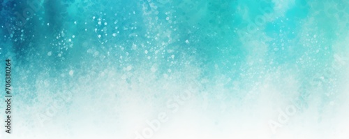 Aquamarine white grainy background  abstract blurred color gradient noise texture