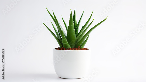 aloe vera plant in pot photo