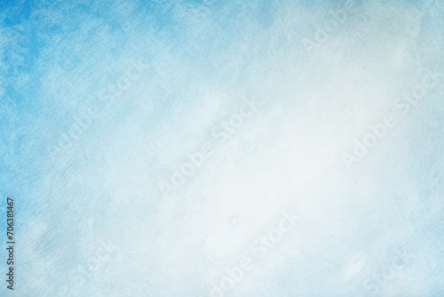 Baby blue white grainy background, abstract blurred color gradient noise texture