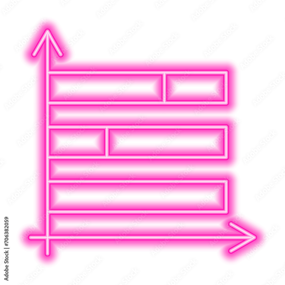 Neon graph line icon. Work, function, plan, drawing, mathematics, diagram, graph, diagram. Vector icon for business and advertising Neon graph line icon. Work, function, plan, drawing, mathematics, diagram, graph, diagram. Vector icon for business and advertising