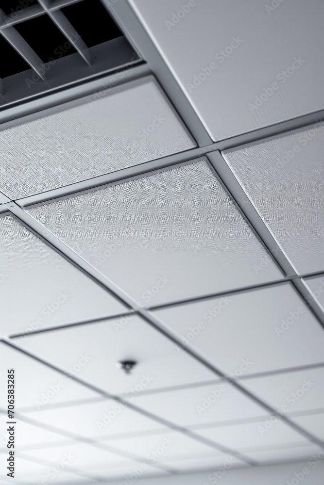A picture of a ceiling with a ceiling ventter. Can be used to illustrate ventilation systems or interior design concepts A picture of a ceiling with a ceiling ventter. Can be used to illustrate ventilation systems or interior design concepts