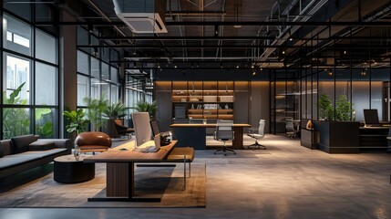 innovative workspaces, modern office room