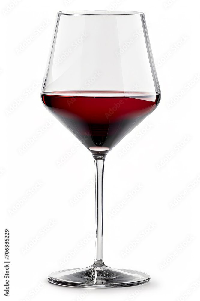 glass of red wine, isolated on white background glass of red wine, isolated on white background