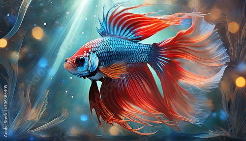 fish in aquarium photo