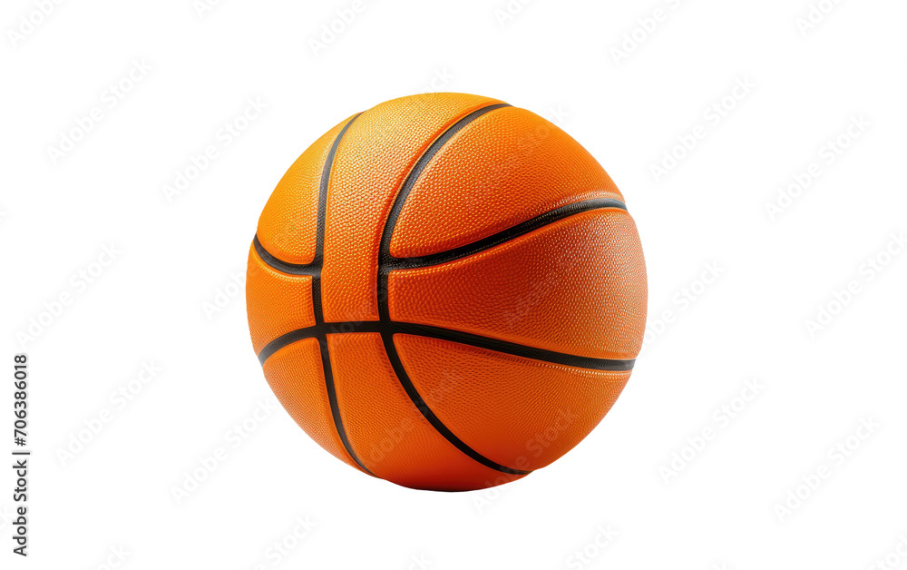 The Dazzling Dance of Basketball on White or PNG Transparent Background