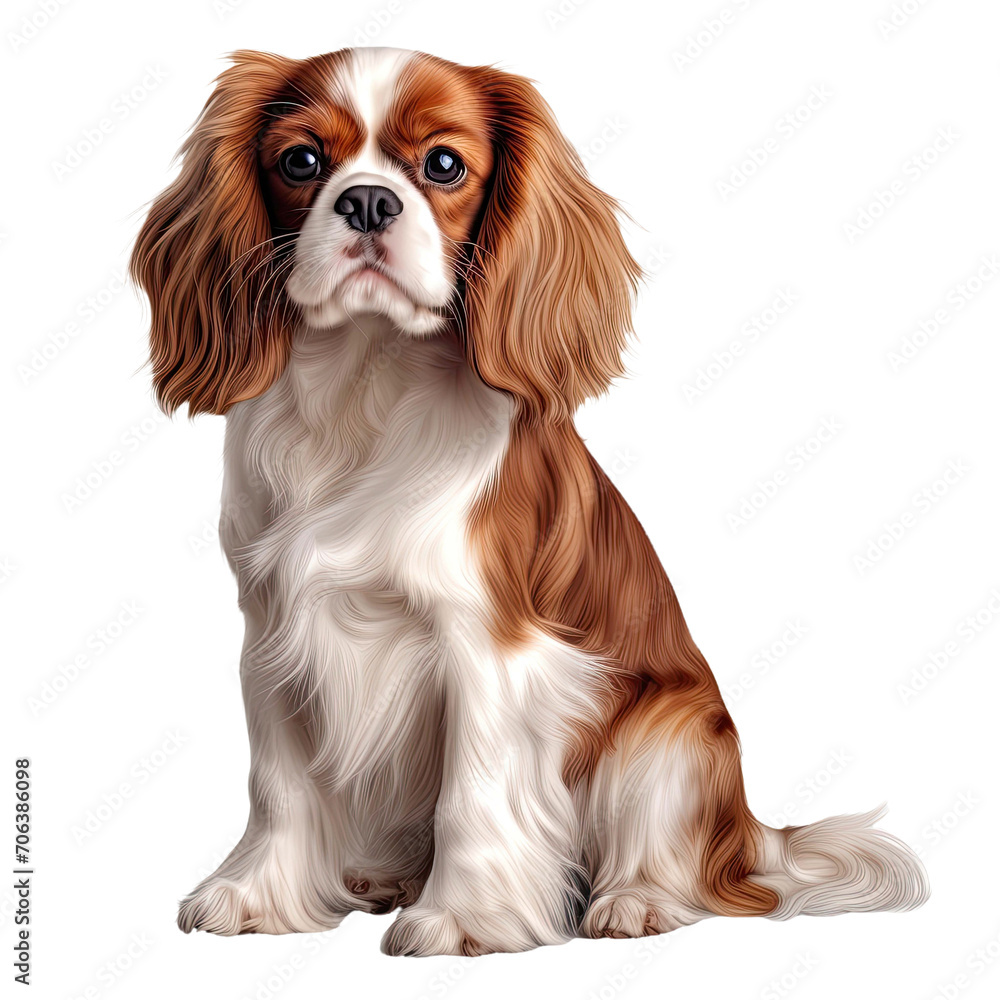cavalier king charles spaniel isolated on transparent background cavalier king charles spaniel isolated on transparent background