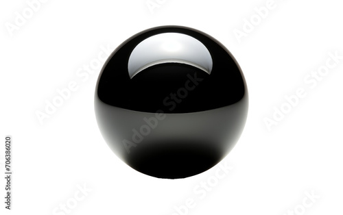 A Glimpse into the Intrigue of Black Balls on White or PNG Transparent Background