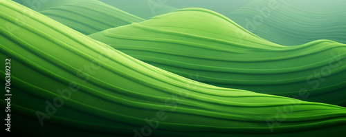 Undulating Green Waves 