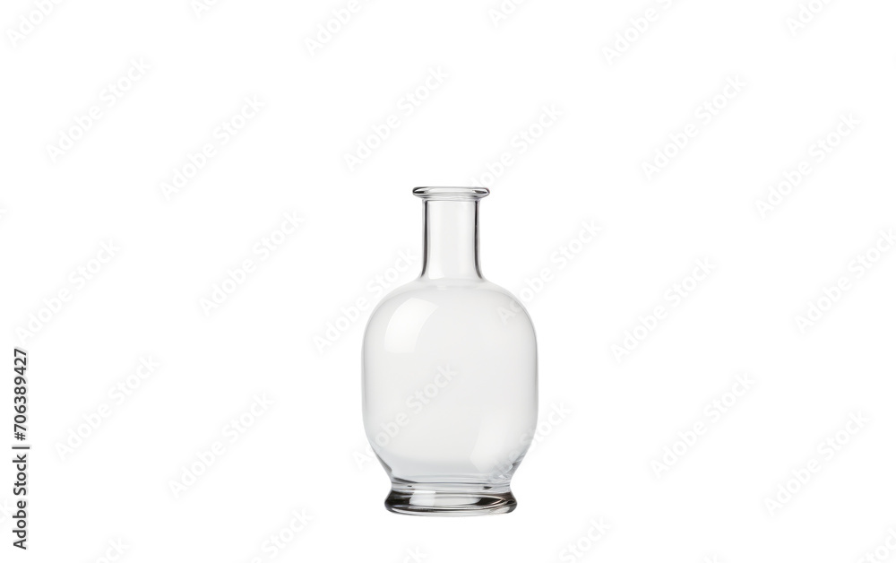 Empty Bottle Captures Quietude on White or PNG Transparent Background Empty Bottle Captures Quietude on White or PNG Transparent Background