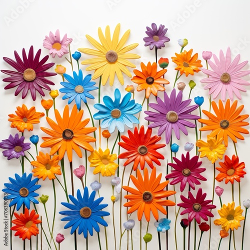 colorful floral illustration generative ai