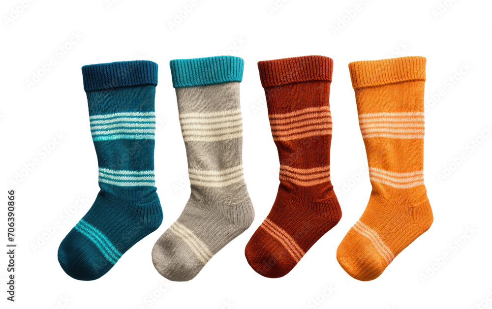 The Craftsmanship of Handmade Socks on White or PNG Transparent Background The Craftsmanship of Handmade Socks on White or PNG Transparent Background