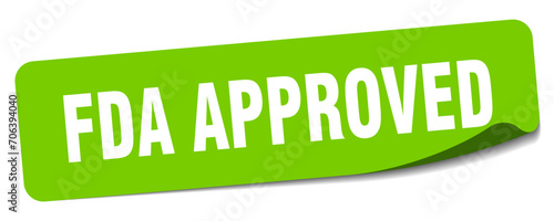 fda approved sticker. fda approved label
