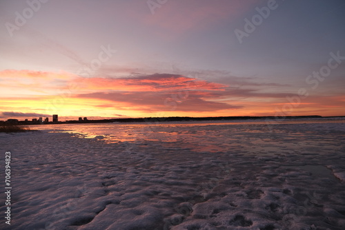 sunset at the beach