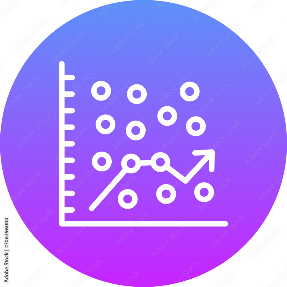 Scatter Graph Icon Scatter Graph Icon
