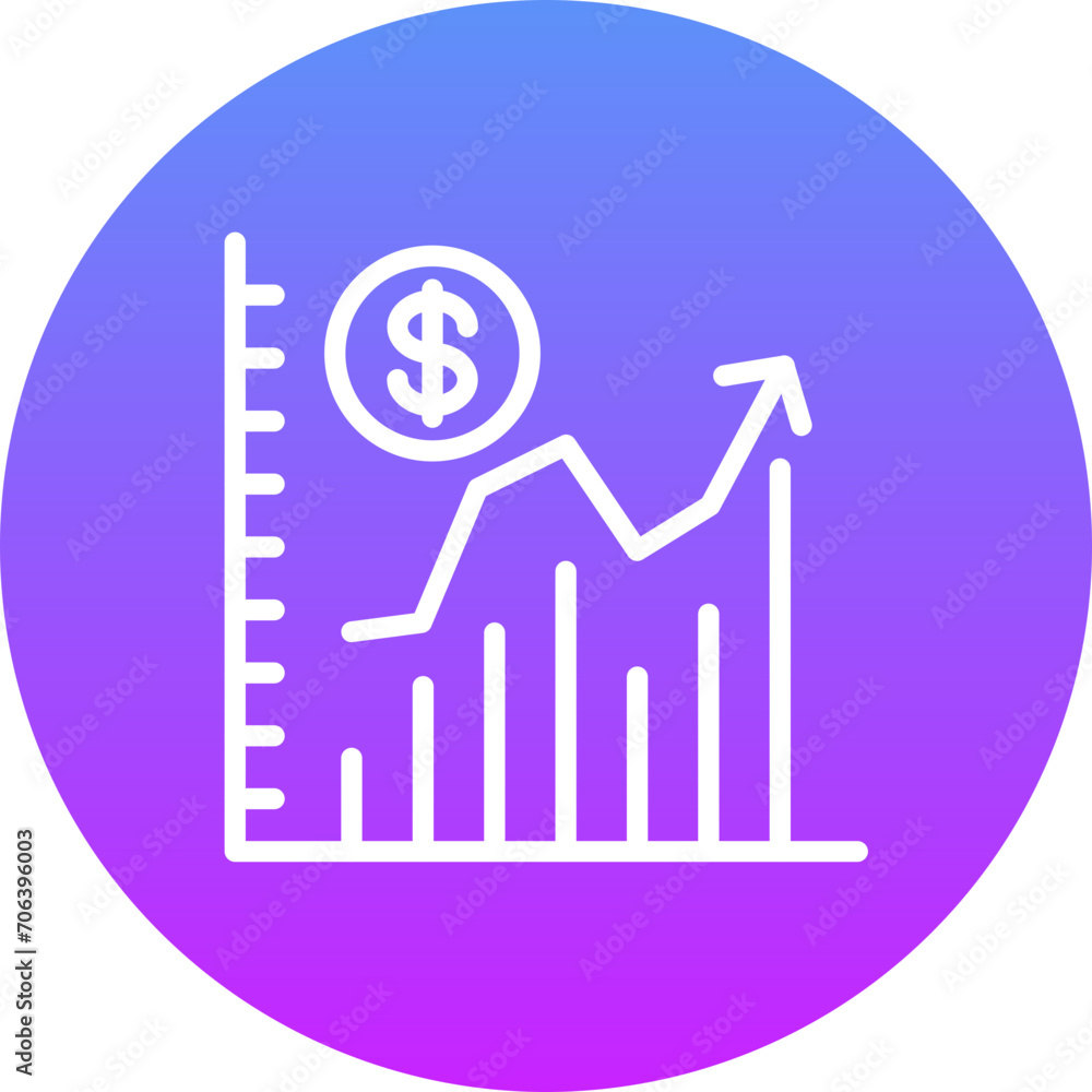 Rising Economy Icon Rising Economy Icon