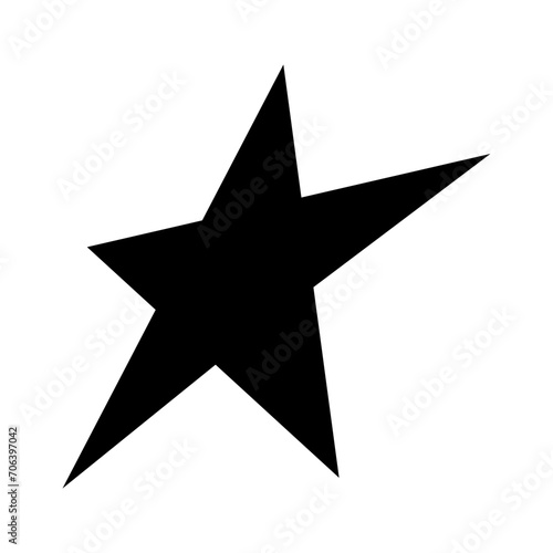 Stylish Hand Drawn Filled Stars Icons   Sparkle Stars Black SVG Icons Set