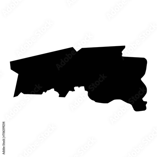 Tombouctou region map, administrative division of Mali. Vector illustration.