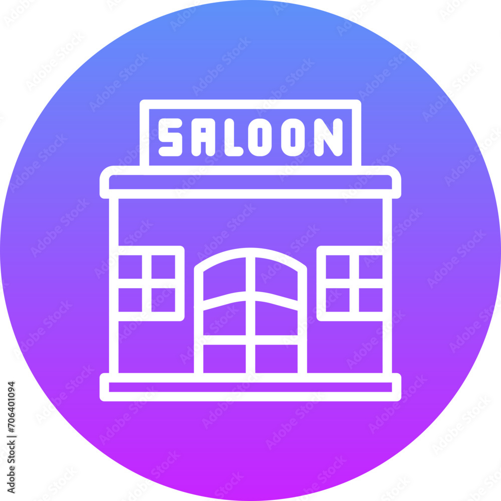 Fototapeta premium Saloon Icon