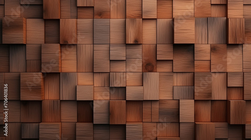 Rustic Charm: Tile Wallpaper with Natural Wooden Background in 3D Render