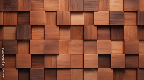 Rustic Charm: Tile Wallpaper with Natural Wooden Background in 3D Render © pierre
