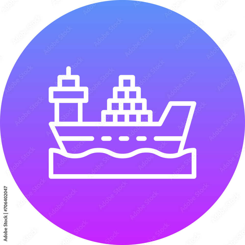 Fototapeta premium Ship Icon