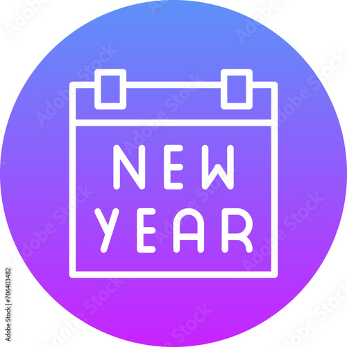 Free Download New Year Calendar Icon - GFXLoad
